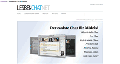 Desktop Screenshot of lesbenchat.net